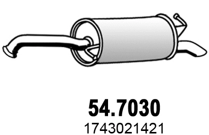 Rear Muffler (54.7030)