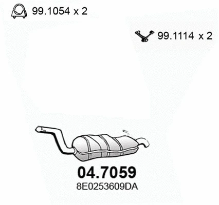 Rear Muffler (04.7059)
