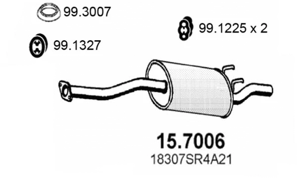 Rear Muffler (15.7006)