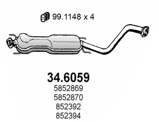 Centre Muffler (34.6059)