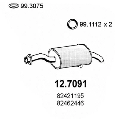 Rear Muffler (12.7091)