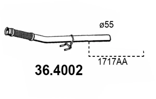 Exhaust Pipe (36.4002)
