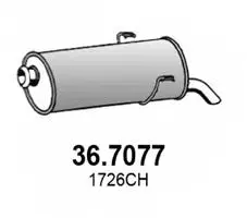 Rear Muffler (36.7077)