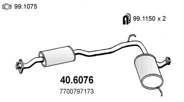 Centre Muffler (40.6076)