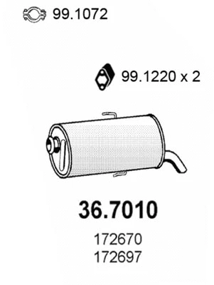Rear Muffler (36.7010)