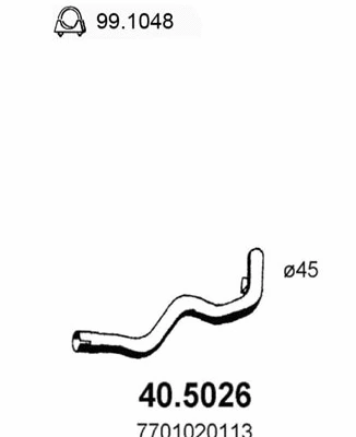 Exhaust Pipe (40.5026)