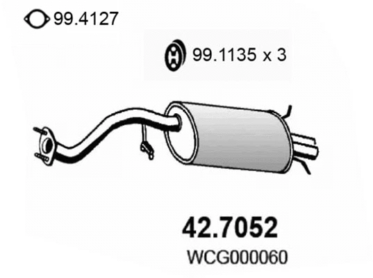 Rear Muffler (42.7052)