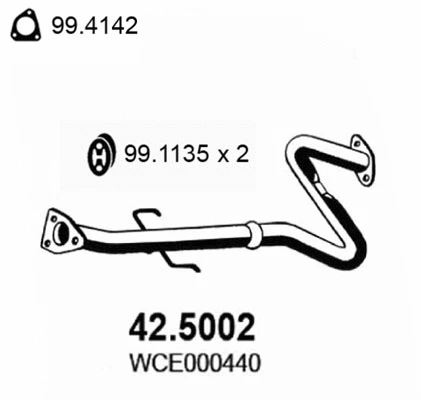 Exhaust Pipe (42.5002)