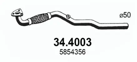 Exhaust Pipe (34.4003)