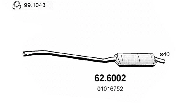 Centre Muffler (62.6002)