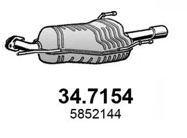 Rear Muffler (34.7154)