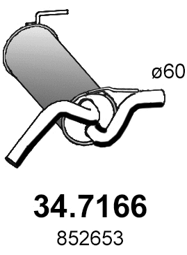 Rear Muffler (34.7166)
