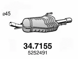 Rear Muffler (34.7155)