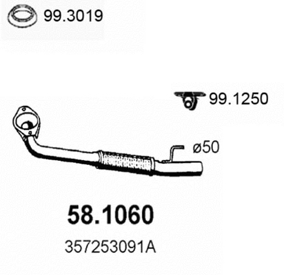 Exhaust Pipe (58.1060)