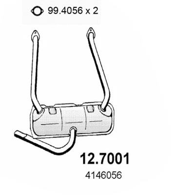 Rear Muffler (12.7001)