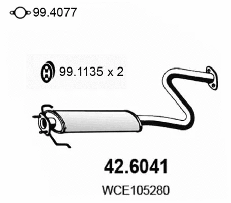 Centre Muffler (42.6041)