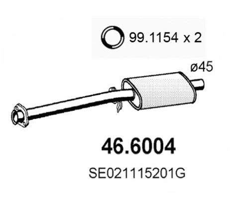 Centre Muffler (46.6004)