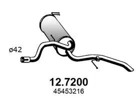 Rear Muffler (12.7200)