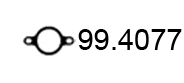 Gasket, exhaust pipe (99.4077)