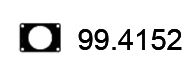 Gasket, exhaust pipe (99.4152)