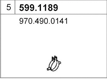 Mounting Kit, muffler (599.1189)