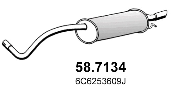 Rear Muffler (58.7134)