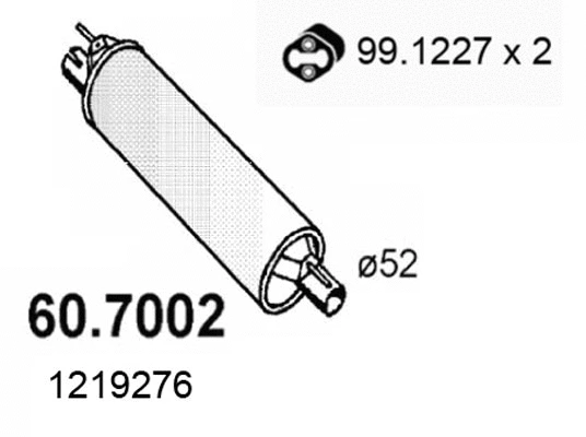 Rear Muffler (60.7002)