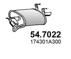 Rear Muffler (54.7022)