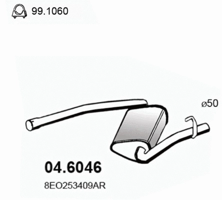 Centre Muffler (04.6046)