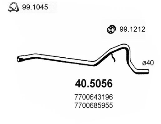 Exhaust Pipe (40.5056)