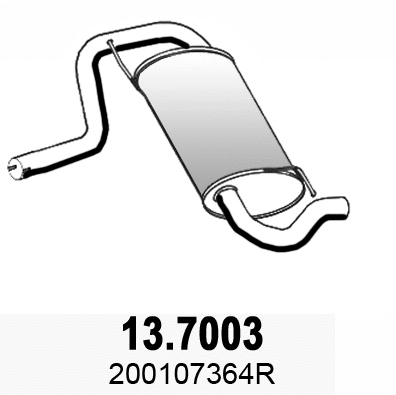 Rear Muffler (13.7003)