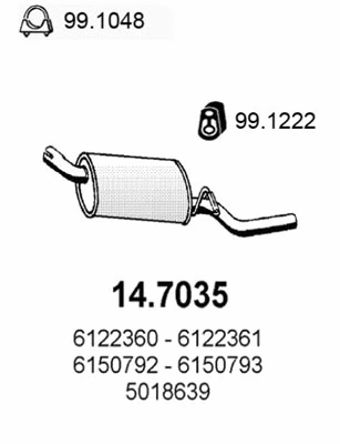 Rear Muffler (14.7035)