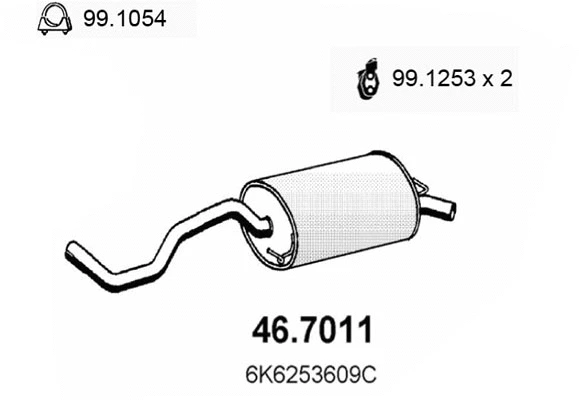 Rear Muffler (46.7011)