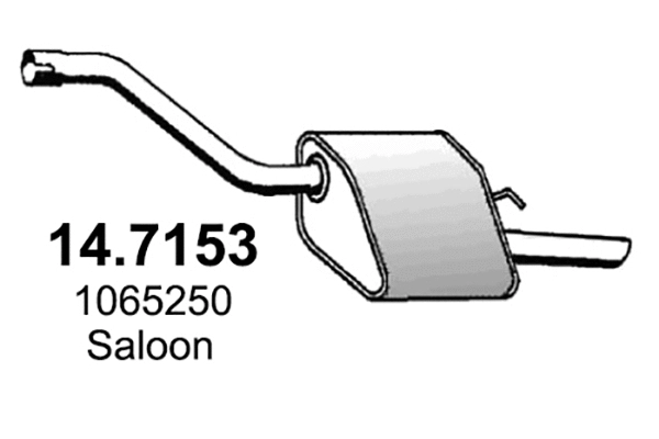Rear Muffler (14.7153)