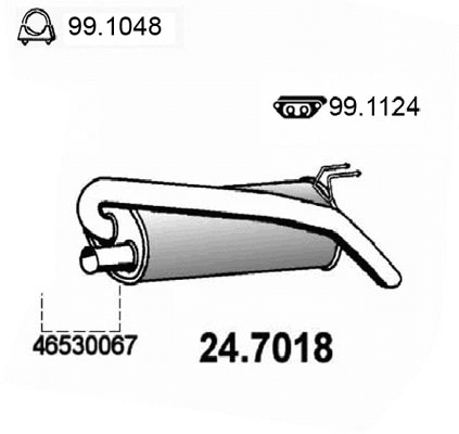 Rear Muffler (24.7018)