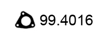 Gasket, exhaust pipe (99.4016)