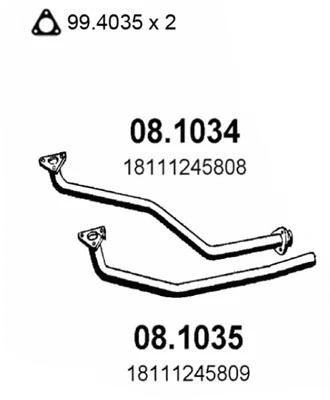 Exhaust Pipe (08.1035)