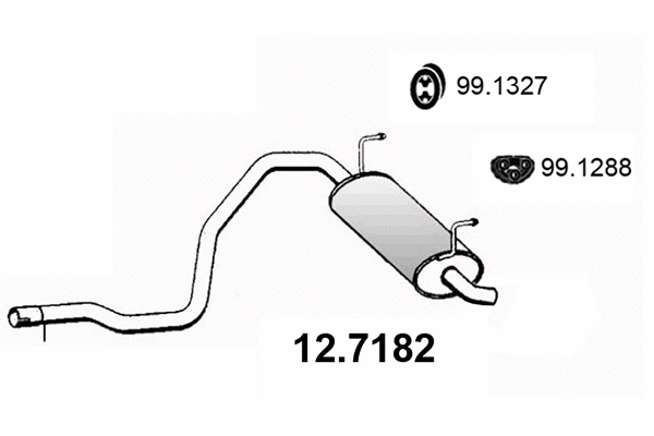 Rear Muffler (12.7182)