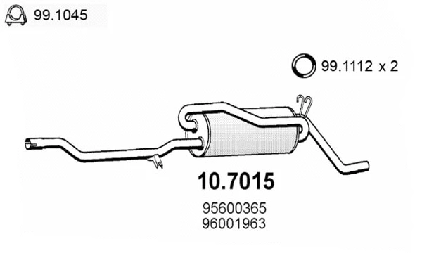 Rear Muffler (10.7015)