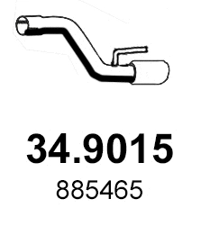 Exhaust Pipe (34.9015)