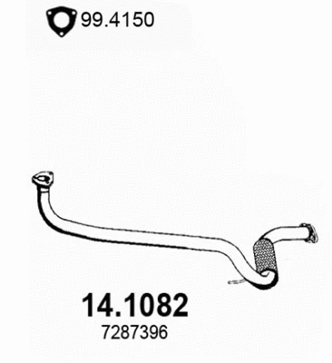 Exhaust Pipe (14.1082)