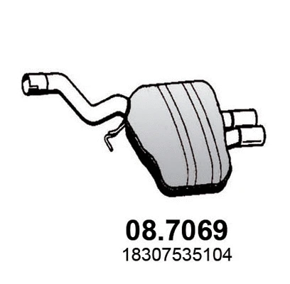 Rear Muffler (08.7069)