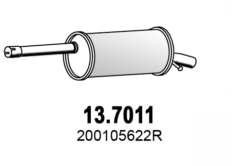 Rear Muffler (13.7011)