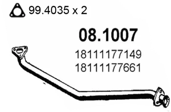 Exhaust Pipe (08.1007)