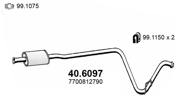 Centre Muffler (40.6097)