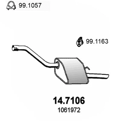 Rear Muffler (14.7106)