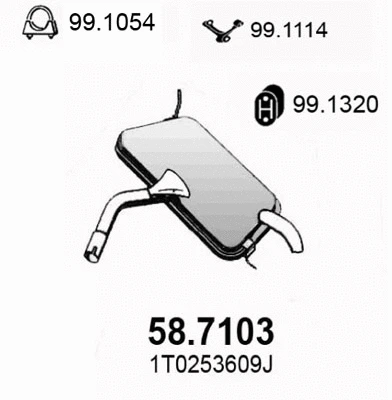 Rear Muffler (58.7103)