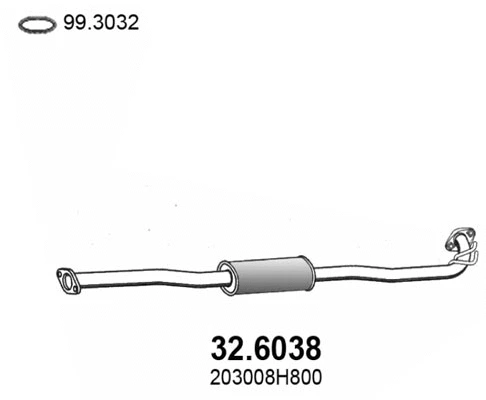 Centre Muffler (32.6038)