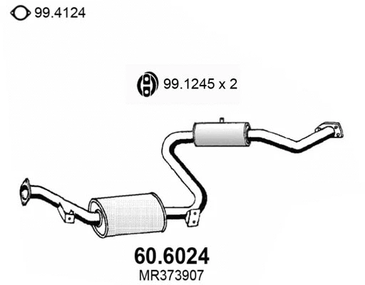 Centre Muffler (60.6024)