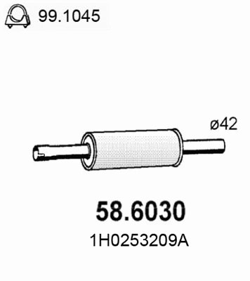 Centre Muffler (58.6030)